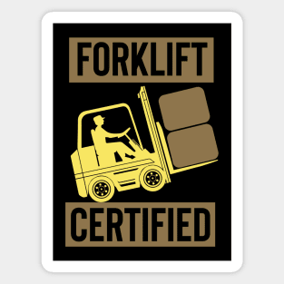 Forklift Certified Magnet